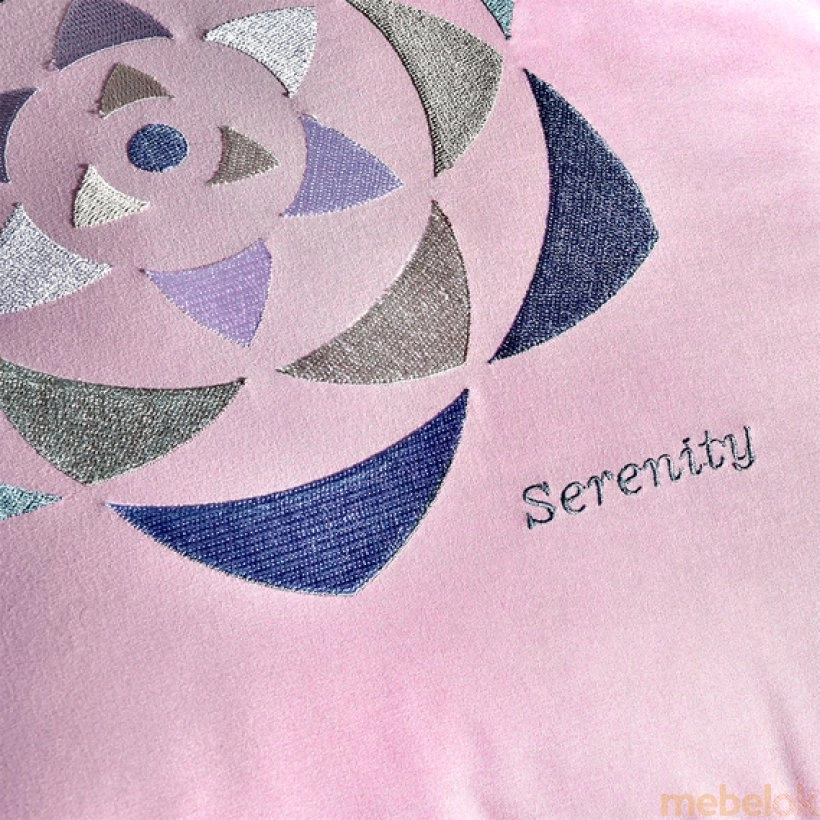 Подушка декоративна Rain рожевий / Serenity від фабрики IDEIA (Ідея)