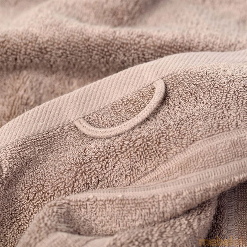 Махровое полотенце Aqua Fiber Premium 100x150 шоколад от фабрики IDEIA (Идея)