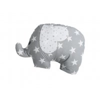 Подушка декоративная Слон серый