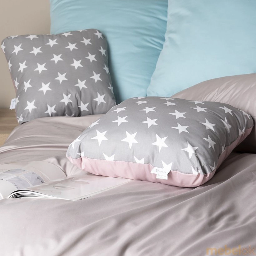 Декоративная подушка StarDreams 45х45 Серый/Пудра от фабрики IDEIA (Идея)