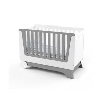 Кроватка-трансформер для новорожденного Nova Kit бело/серая