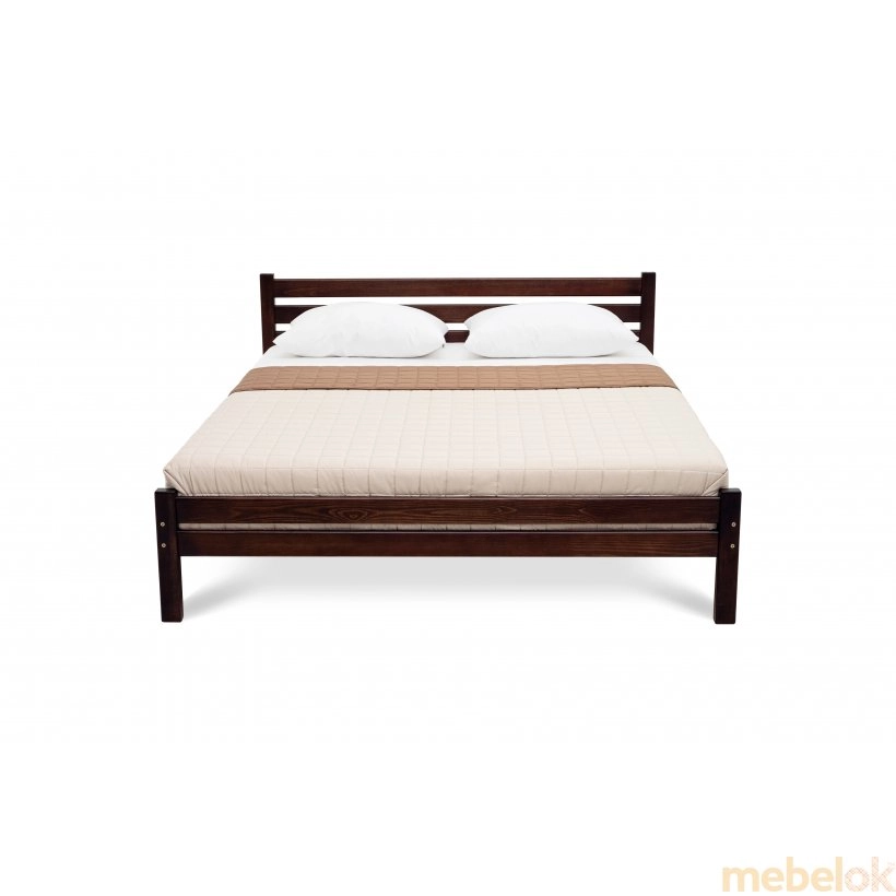 кровать с видом в обстановке (Кровать Марлин сосна 160x190)