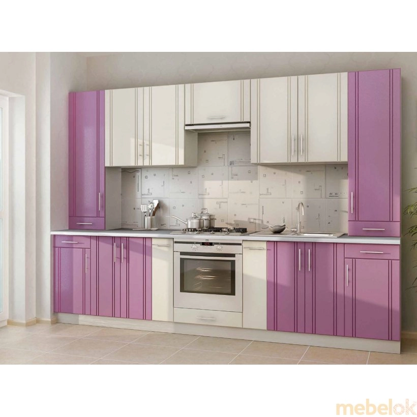 Зеркальное отражение - Комплект мебели для кухни 021