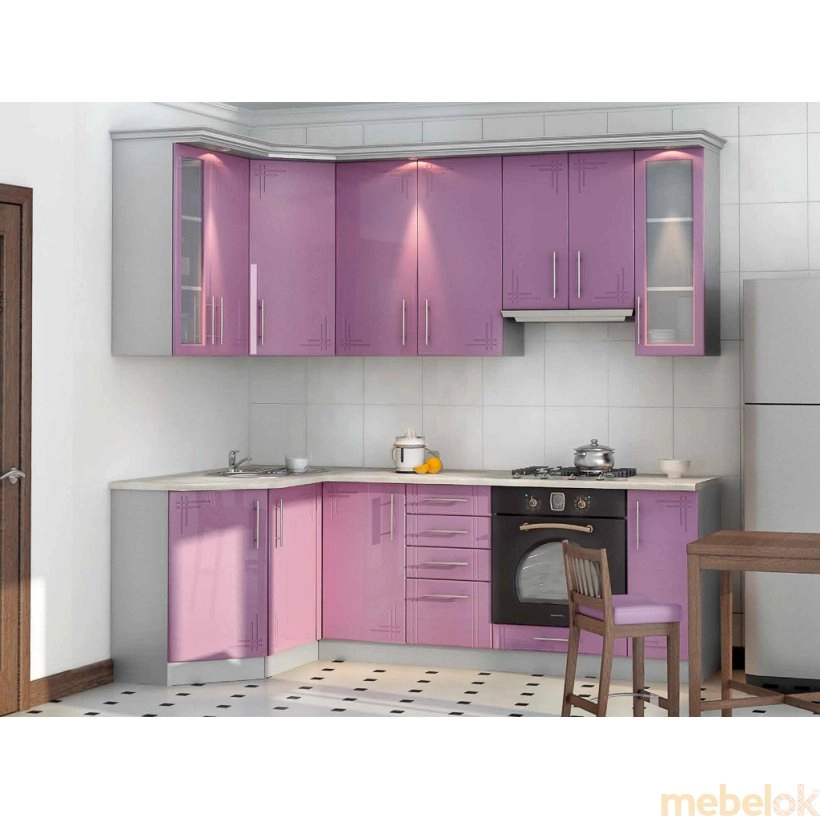 Зеркальное отражение - Комплект мебели для кухни 022