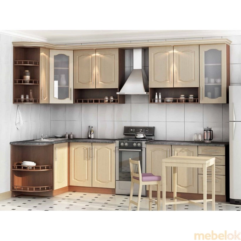 Зеркальное отражение - Комплект мебели для кухни 023