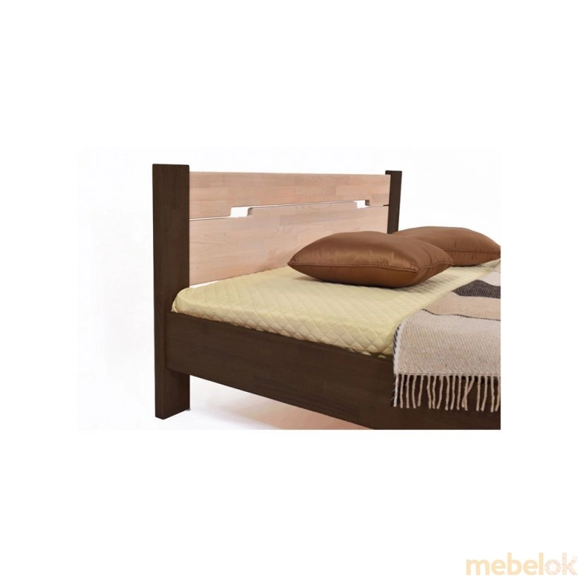 ліжко з виглядом в обстановці (Кровать Селена 160х200 бук)