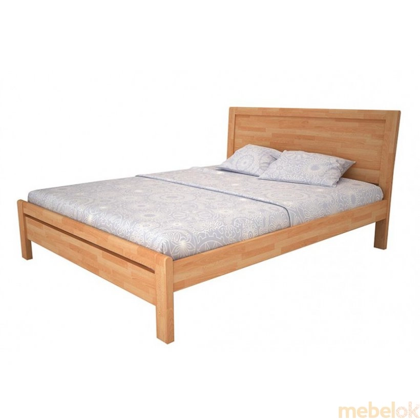ліжко з виглядом в обстановці (Кровать Валенсия 140х200 дуб)
