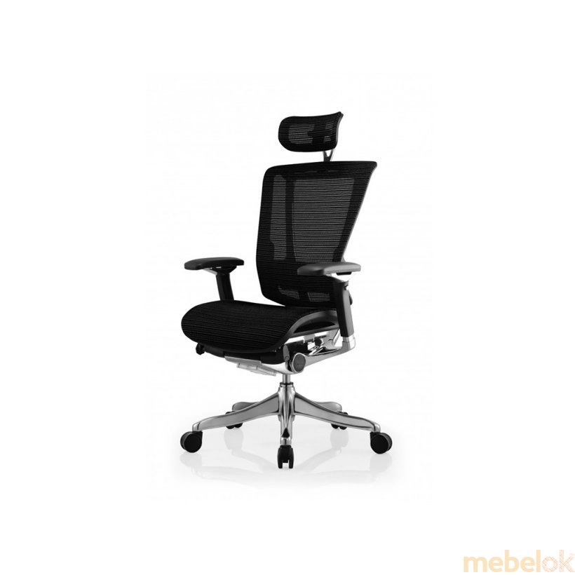 стул с видом в обстановке (Кресло офисное NEFIL LUXURY MESH черное)