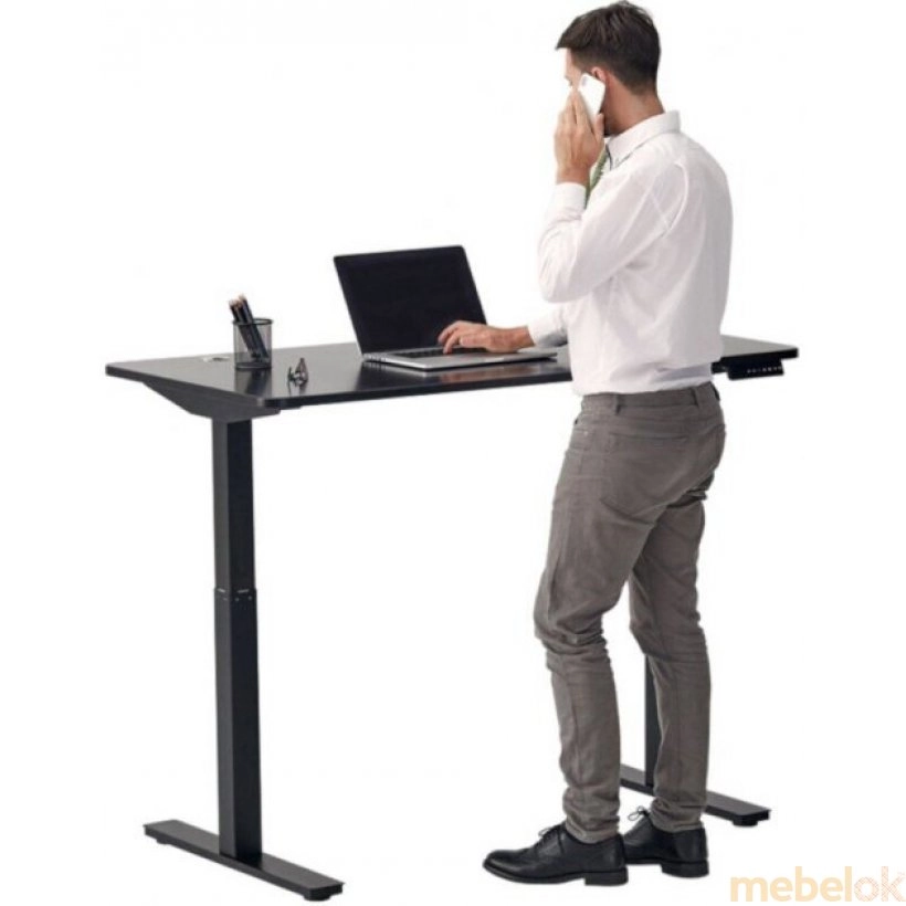 Стол с регулировкой высоты E-table UNIVERSAL Черный от фабрики Kulik System (Кулик Систем)