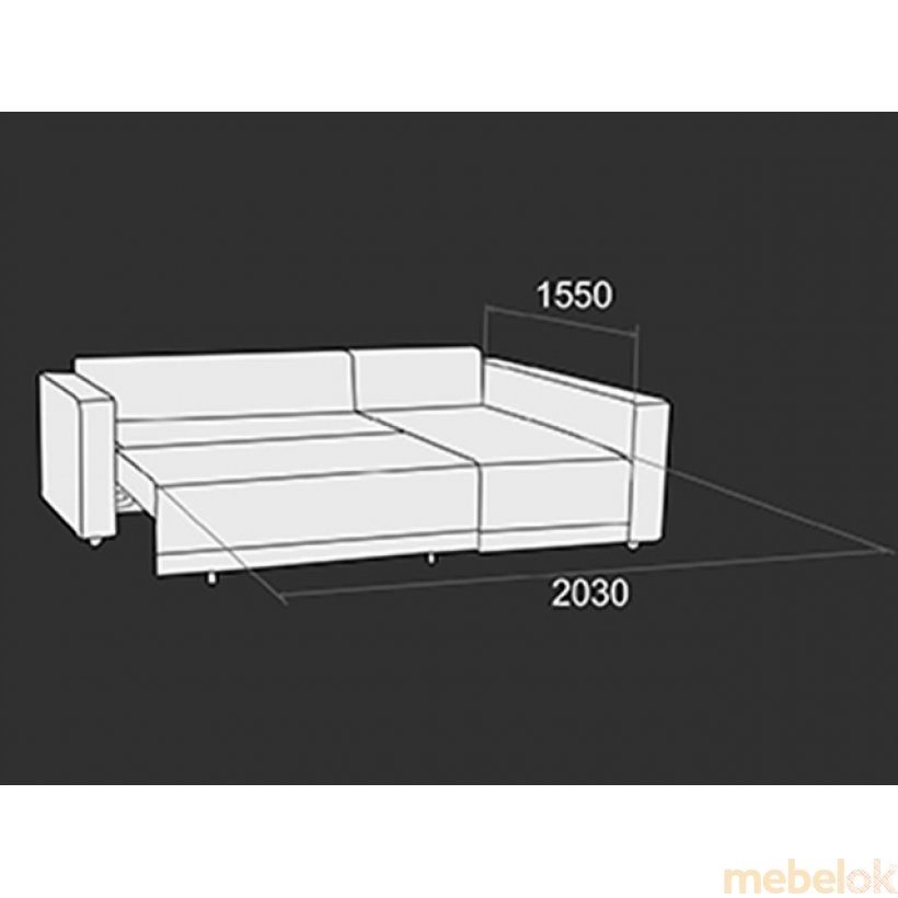 Угловой диван-кровать Летти-2 от фабрики ЛИВС (Livs)