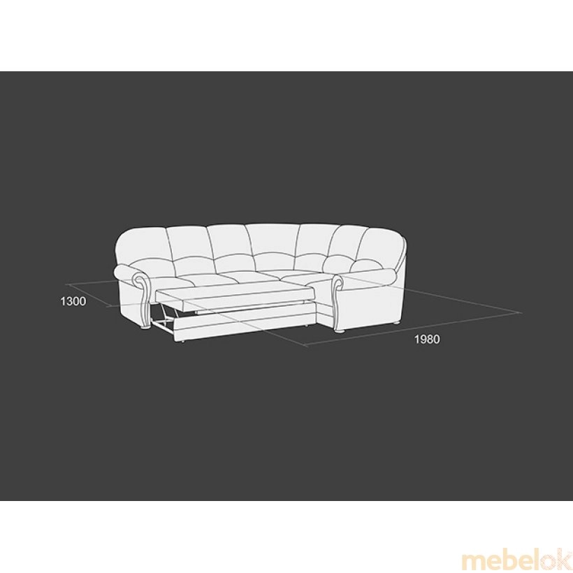 Угловой диван-кровать Кондор-Н от фабрики ЛИВС (Livs)