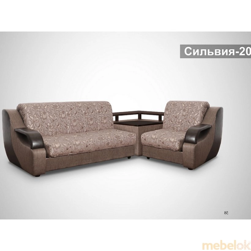 Угловой диван Сильвия-20 со столом