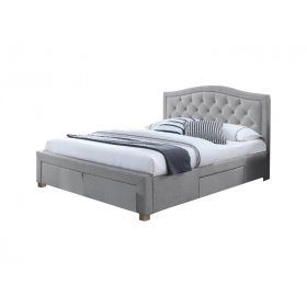 Ліжко Electra Velvet 160x200 Сірий