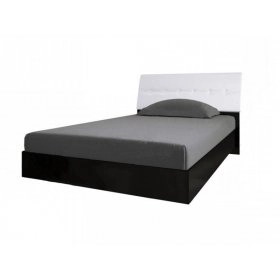 Ліжко Терра 180х200 м'яка спинка з підйомним механізмом Білий/Чорний