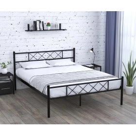 Кровать Сабрина черный 160х200