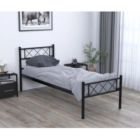 Кровать Сабрина черный 90х200