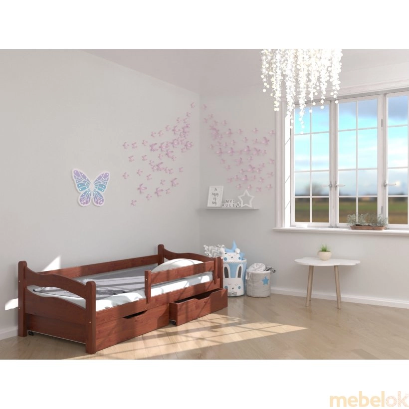 ліжко з виглядом в обстановці (Ліжко Злата 80x200)