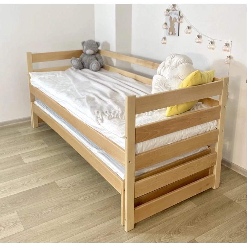 Кровать Соня-1 80х190 из массива бука с выдвижным спальным местом