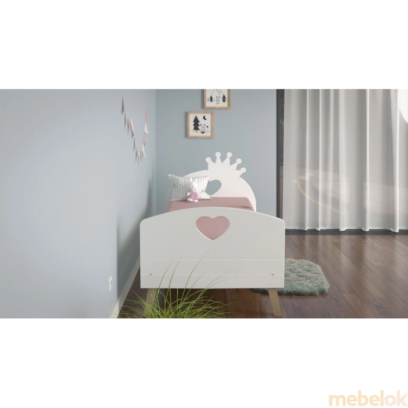 кровать с видом в обстановке (Кровать детская Еmmy 80x160)