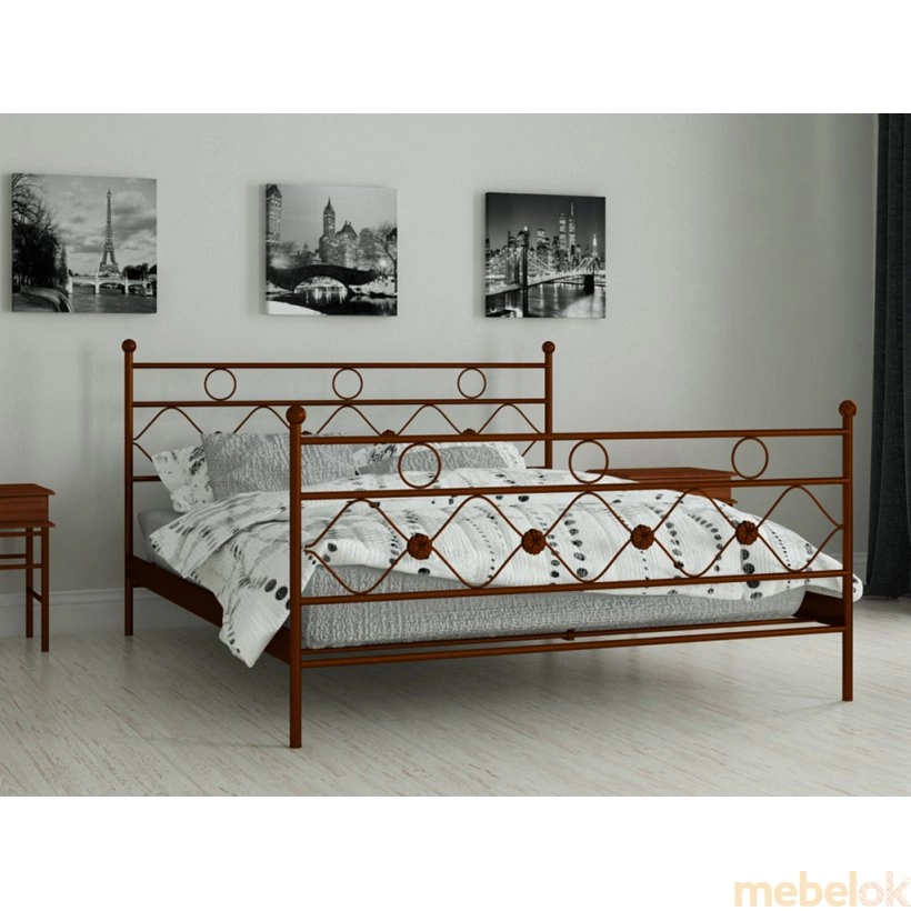 ліжко з виглядом в обстановці (Кровать Бриана 180х190)