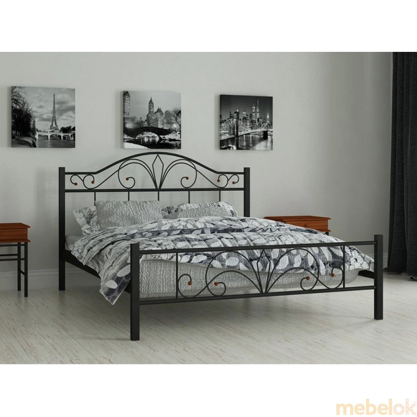 Кровать Элиз 90х200 від фабрики Мадера (Madera)