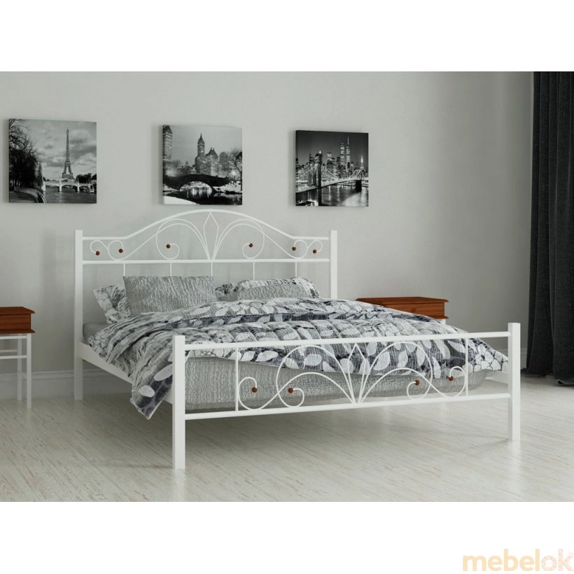 ліжко з виглядом в обстановці (Кровать Элиз 160х190)