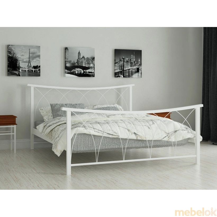 ліжко з виглядом в обстановці (Кровать Кира  90х190)