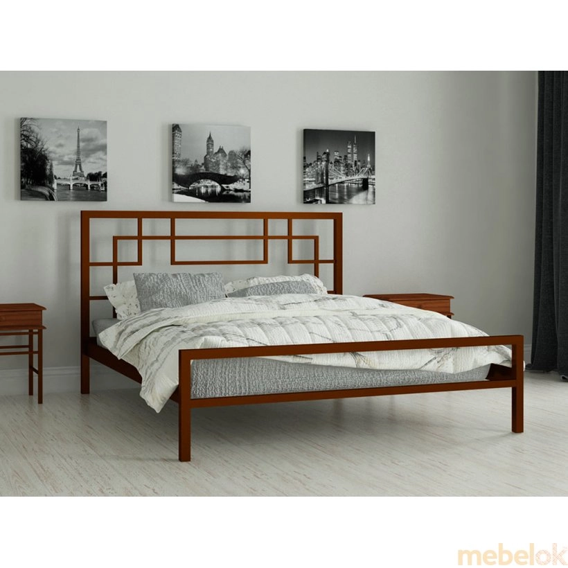 Кровать Лейла  140х200 від фабрики Мадера (Madera)