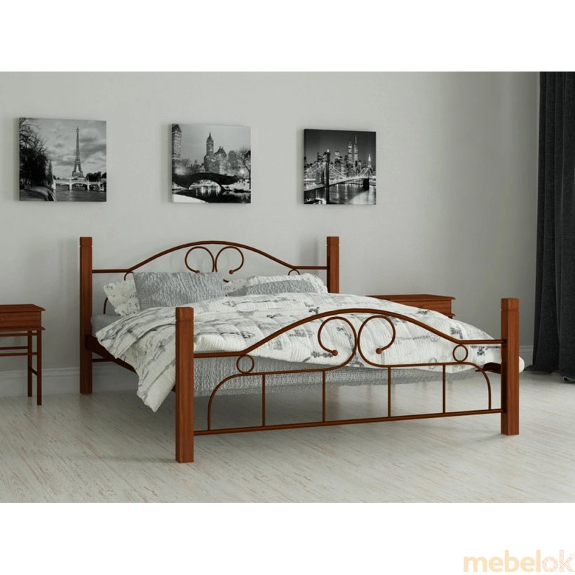 Кровать Принцесса  90х190 від фабрики Мадера (Madera)