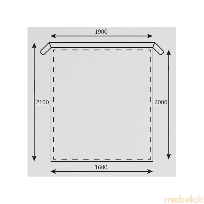 (Кровать Классик 160х200 с подъемным механизмом) Мебельер (Mebelyer)