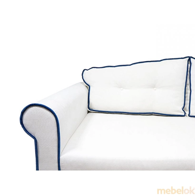 диван с видом в обстановке (Диван Босс 1,8 белый)