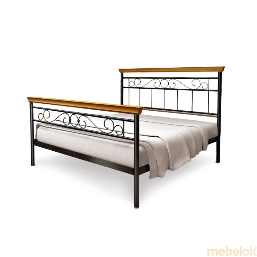 Двуспальная кровать Эсмеральда Wood 180х200