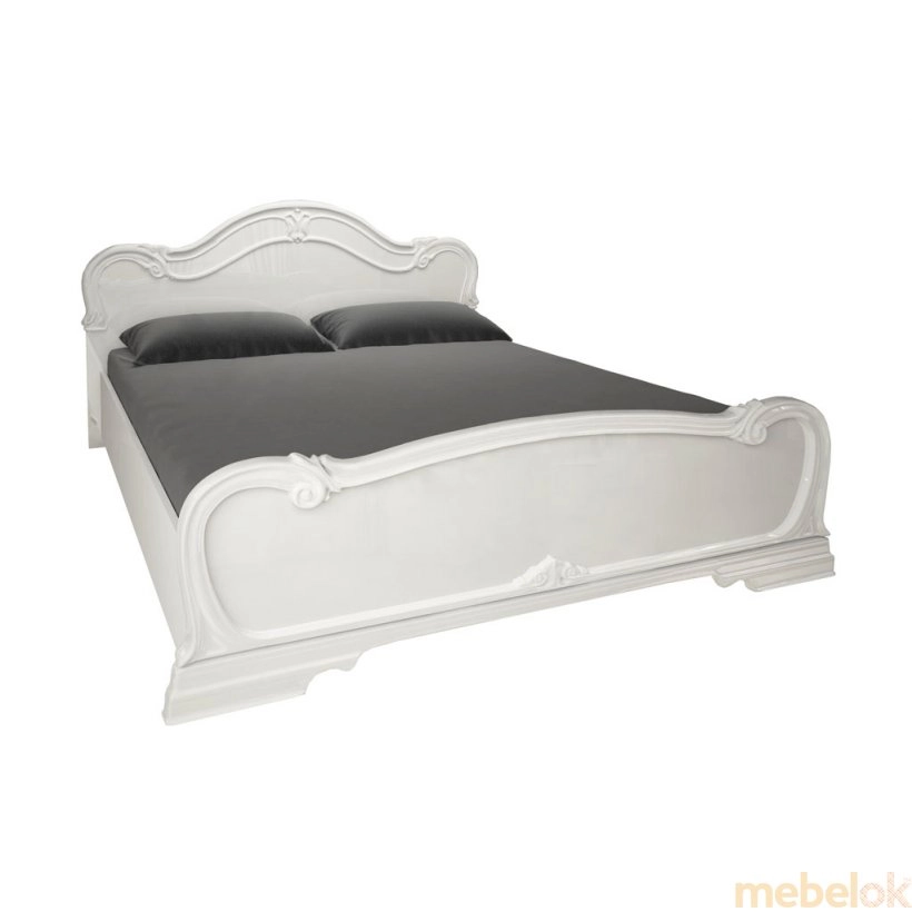 Кровать Футура 160х200 с подъемным механизмом Глянец белый
