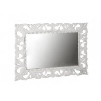 Зеркало Пиония 80х100 белое (96312)