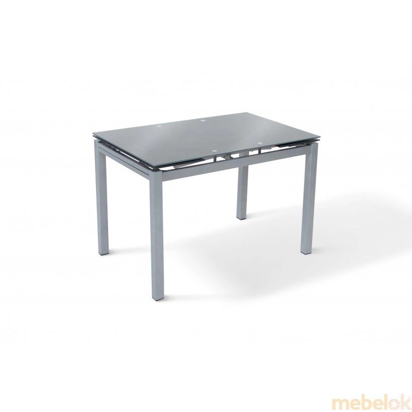 стіл з виглядом в обстановці (Стіл Венді XS-1025 110-170х70 сірий/скло)