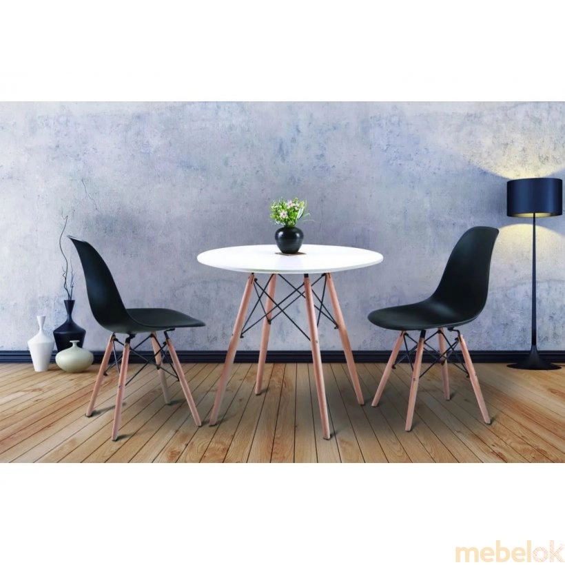 Стол обеденный Этна 80 МДФ серый от фабрики Микс мебель (Mix mebel)