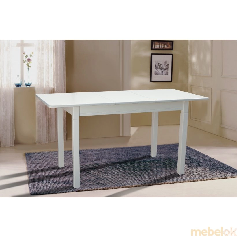 Стол обеденный Персей 113-151х70 белый от фабрики Микс мебель (Mix mebel)