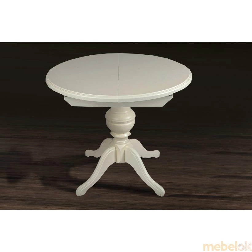 Стол обеденный Гермес 89-127х89 белый от фабрики Микс мебель (Mix mebel)