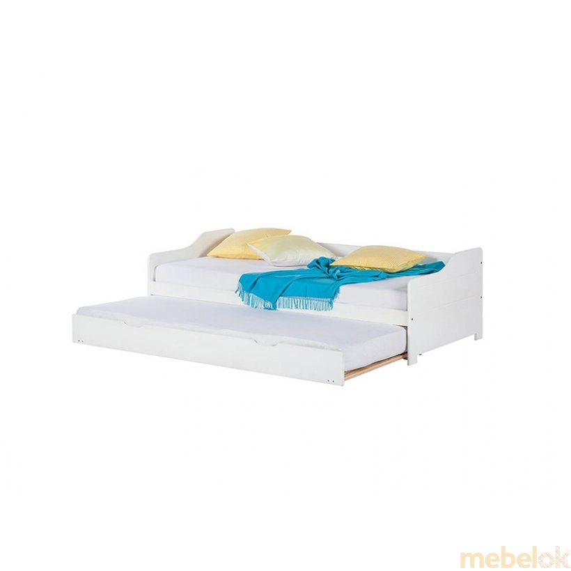 ліжко з виглядом в обстановці (Кровать b024 90х200 с дополнительным спальным местом)
