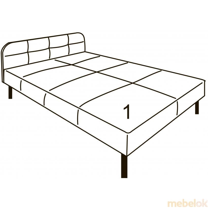 Кровать Лучиана 1400 с матрасом от фабрики Modern (Модерн)