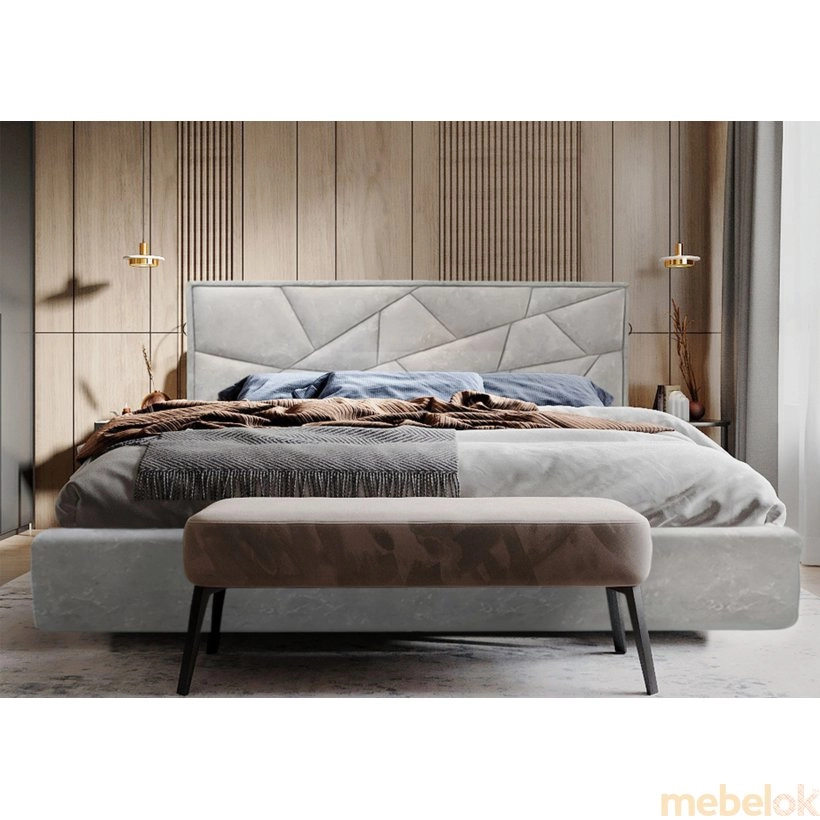 ліжко з виглядом в обстановці (Ліжко Трінідад Преміум 180x200)