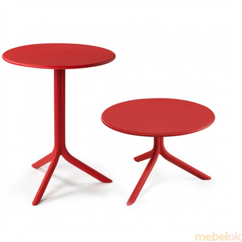 Комплект столов Spritz+Spritz mini Rosso (столешница + две базы)