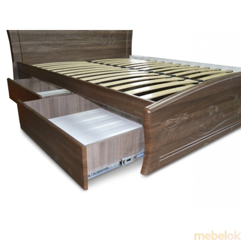 Кровать Эмилия 90х200 від фабрики Неман (Neman)