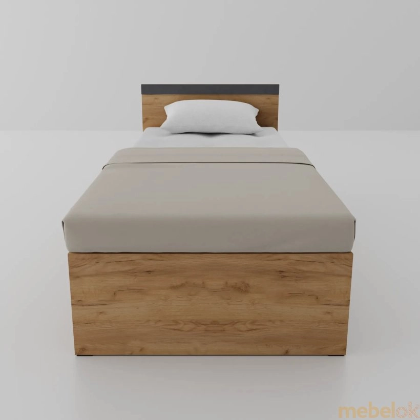ліжко з виглядом в обстановці (Ліжко Сімпл 80 (без вкладу))
