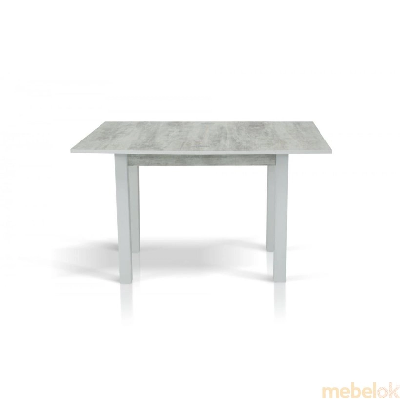 Обідній стіл-трансформер Юк білий/бетон від фабрики Неман (Neman)