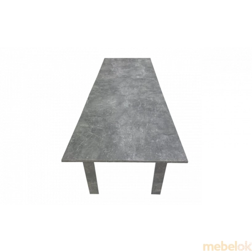 стіл з виглядом в обстановці (Обід стол-трансформер Ґрон дуб бетон 120/160x65x76)