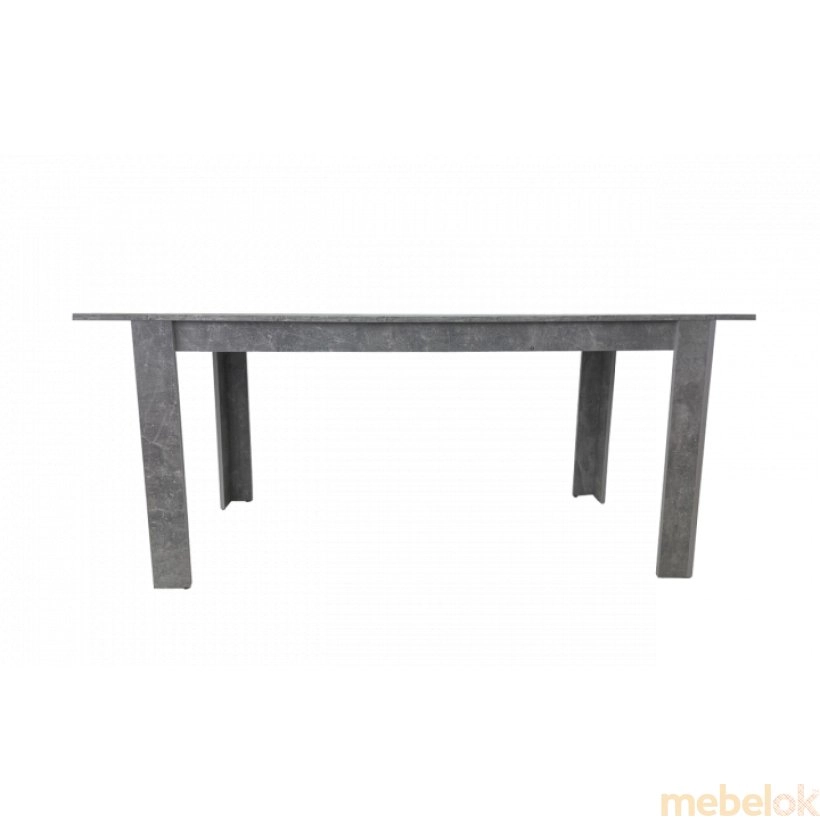 Обід стол-трансформер Ґрон дуб бетон 120/160x65x76 від фабрики Неман (Neman)