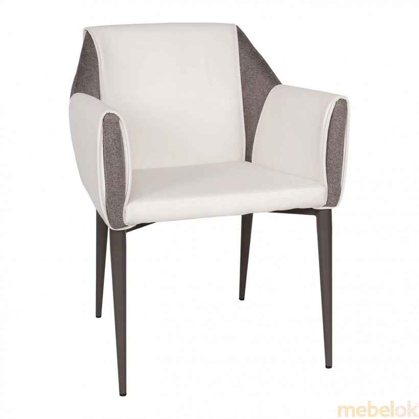 Кресло TOSCANA бело-серый