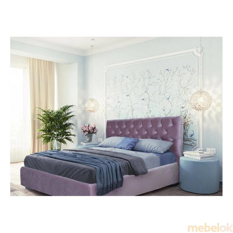 Ліжко Борно з підйомним механізмом 140х200 від фабрики Novelty (Новелті)