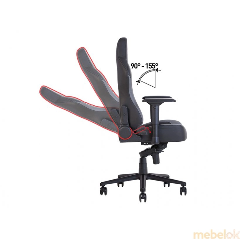 Крісло для геймерів HEXTER XL R4D MPD MB70 01 з іншого ракурсу